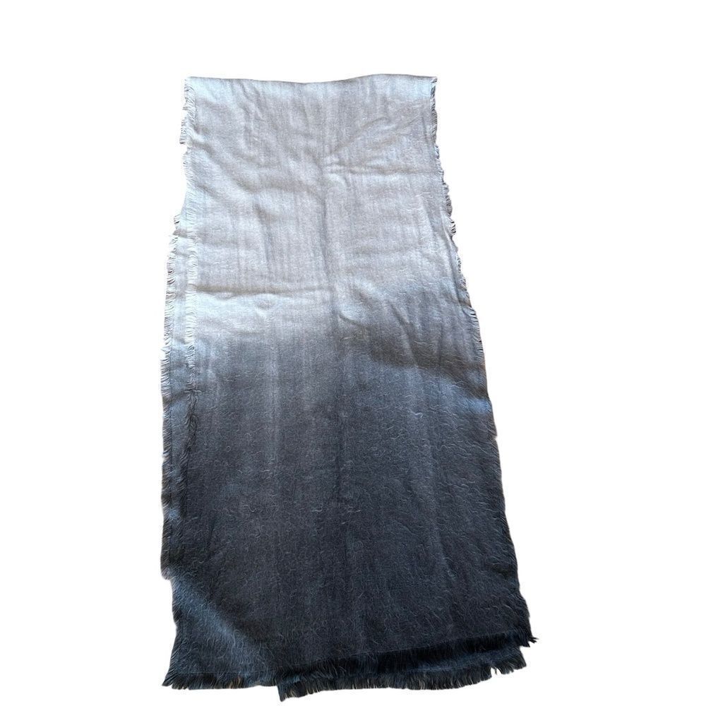 Ombre Greys - Cozy - Outdoor - Warm - Winter Scarf 88"x20" - Picture 8 of 9